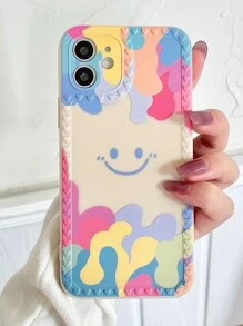 Funda para móvil con sonrisa de dibujos animados - Multicolor - Ver 1