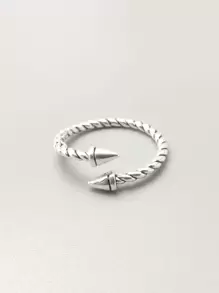 Thời trang và phổ biến 1 người đàn ông Twist Cuff Ring Copper Trang sức cho món quà trang sức và cho một cái nhìn sành điệu - Màu Bạc Cổ - Xem 1