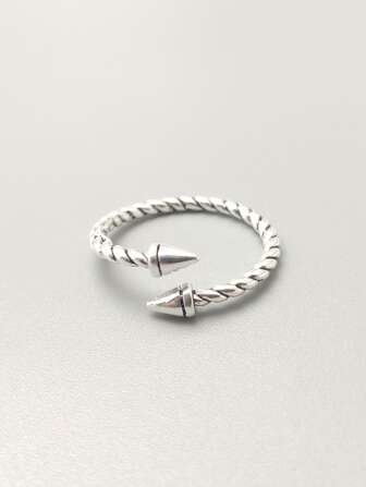 時尚流行1入組男士扭紋袖口環銅首飾，適合珠寶禮物和時尚外觀