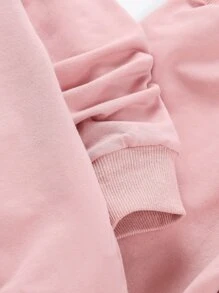 SHEIN 少女獨角獸印花套頭衫和運動褲