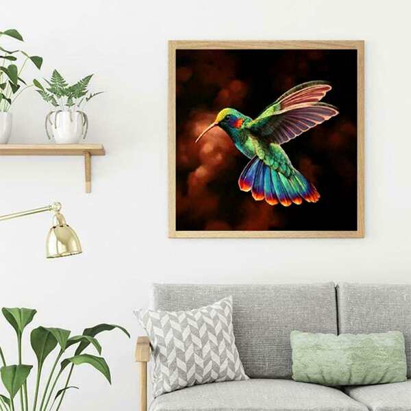 

Bird Print DIY Diamond Unframed Painting, Multicolor