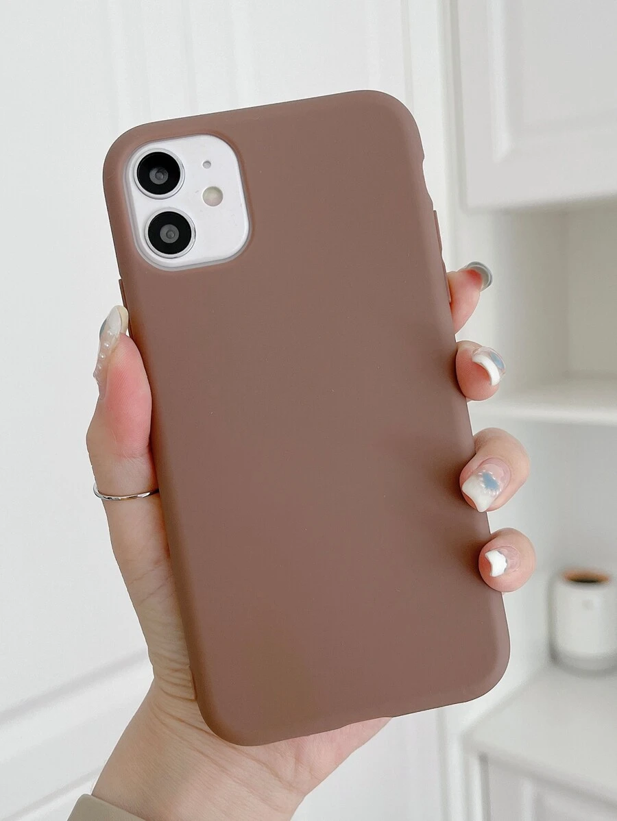 Plain Phone Case - Brown - View 1