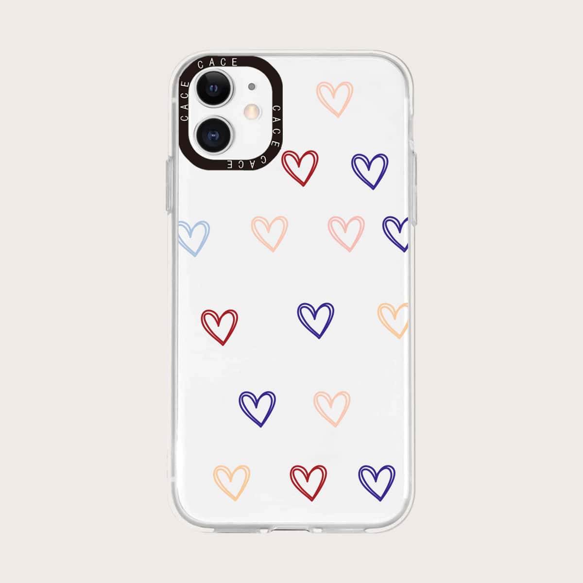 

Heart Pattern Phone Case, Multicolor