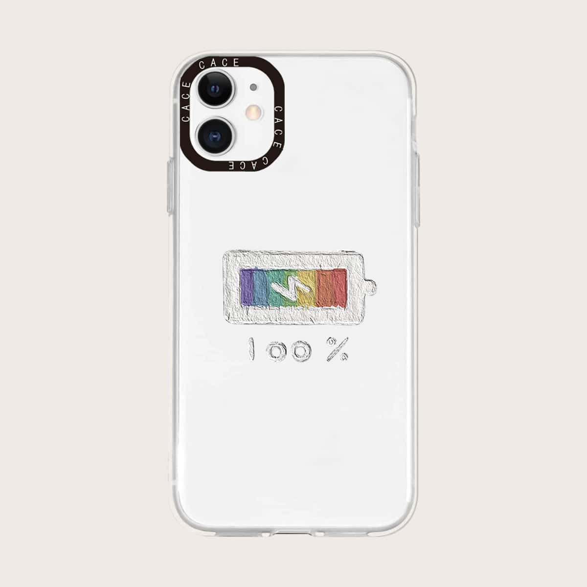 

Cartoon Graphic Phone Case, Multicolor