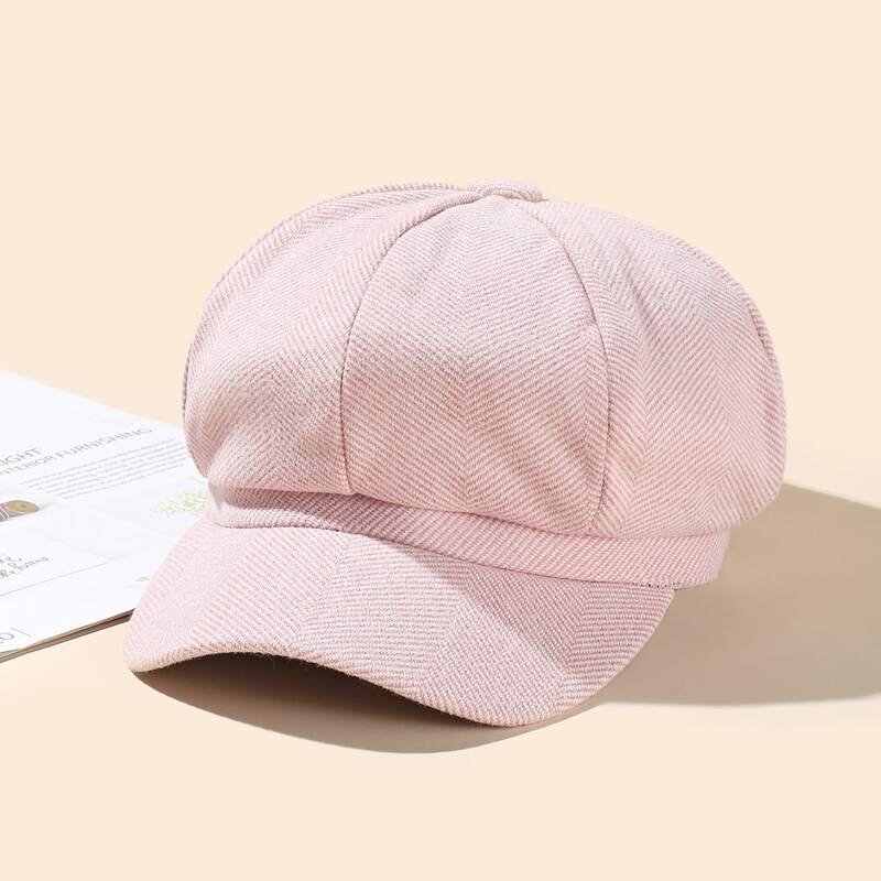 

Simple Baker Boy Hat, Pink