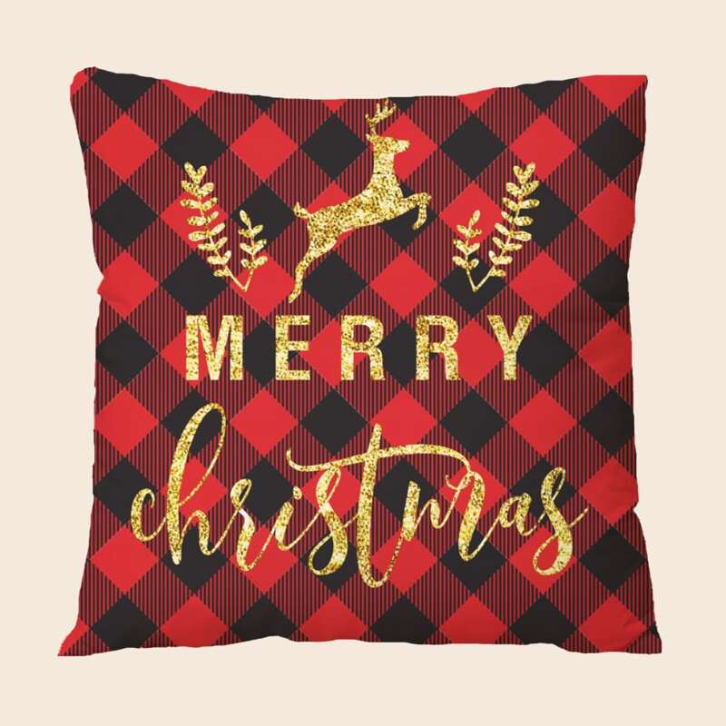 

Slogan Graphic Cushion Cover Without Filler, Multicolor