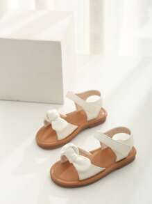 Toddler Girls White Sandals, Summer - White - View 2