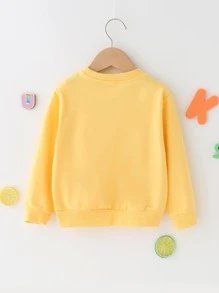 SHEIN Young Girl Unicorn Print Sweatshirt