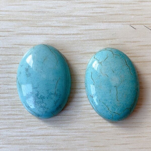 

2pcs Stone DIY Jewelry Accessory, Blue