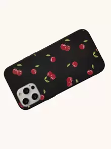 櫻桃繪畫手機外殼 - 彩色 - 查看 3