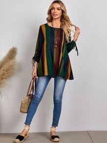 Áo sơ mi Dây kéo Sọc Giải trí - Nhiều màu - Xem 5