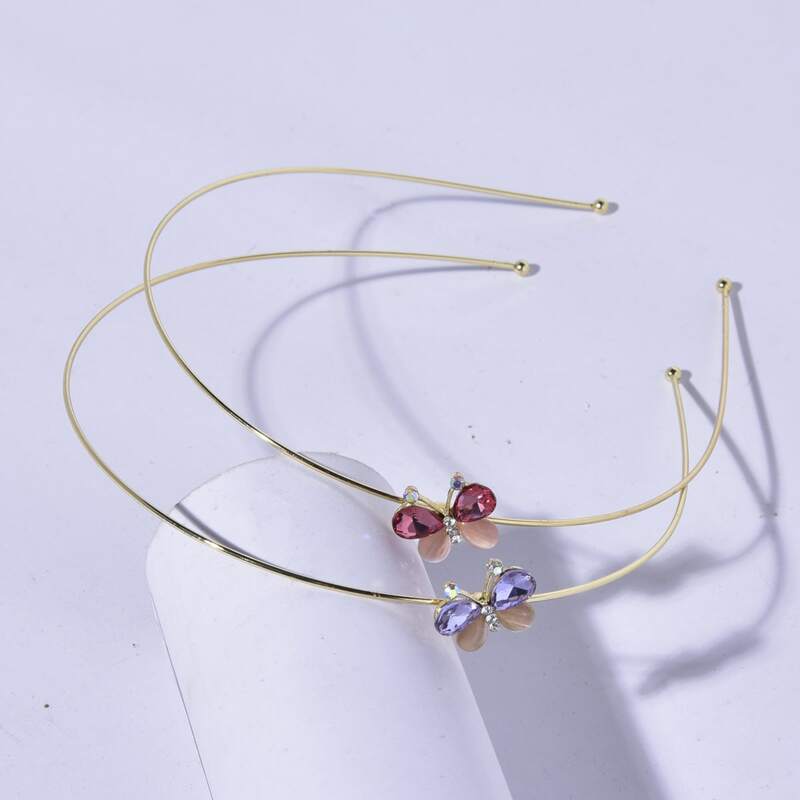 

2pcs Butterfly Decor Headband, Multicolor