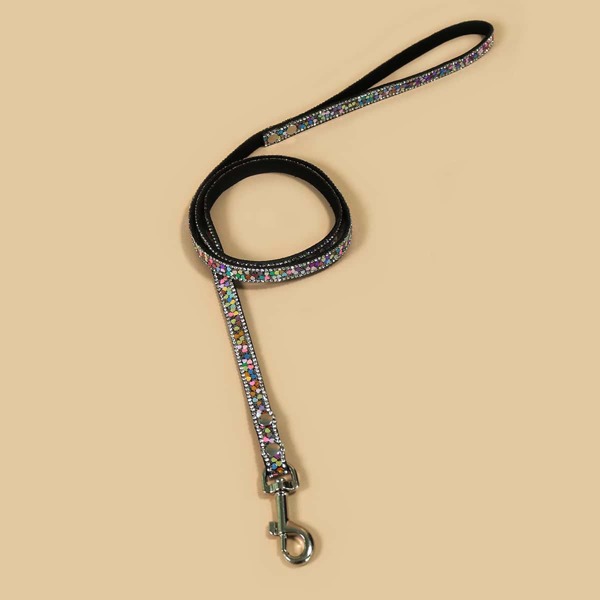 

Rhinestone Decor Pet Leash, Multicolor