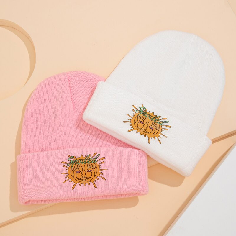 

2pcs Sun Graphic Hat, Multicolor