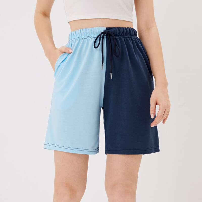 

Colorblock Drawstring Shorts, Multicolor
