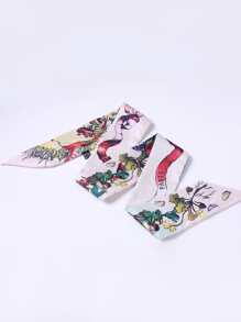 Khăn quàng cổ in hoa - Nhiều màu - Xem 3