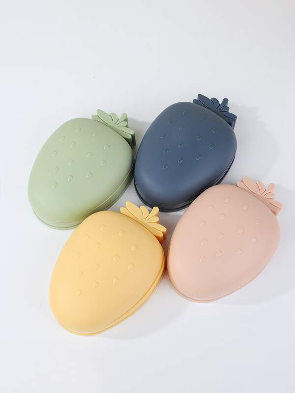 1pc Strawberry Shaped Random Color Soap Box Home Bathroom Decor Fall Decor Back To School