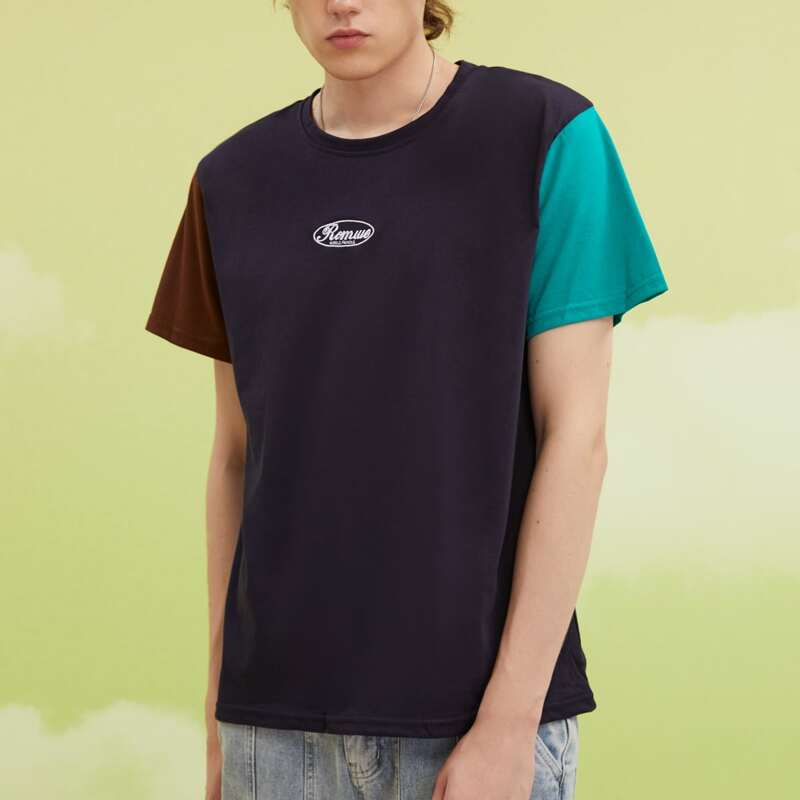 

Guys Letter Colorblock Tee, Multicolor