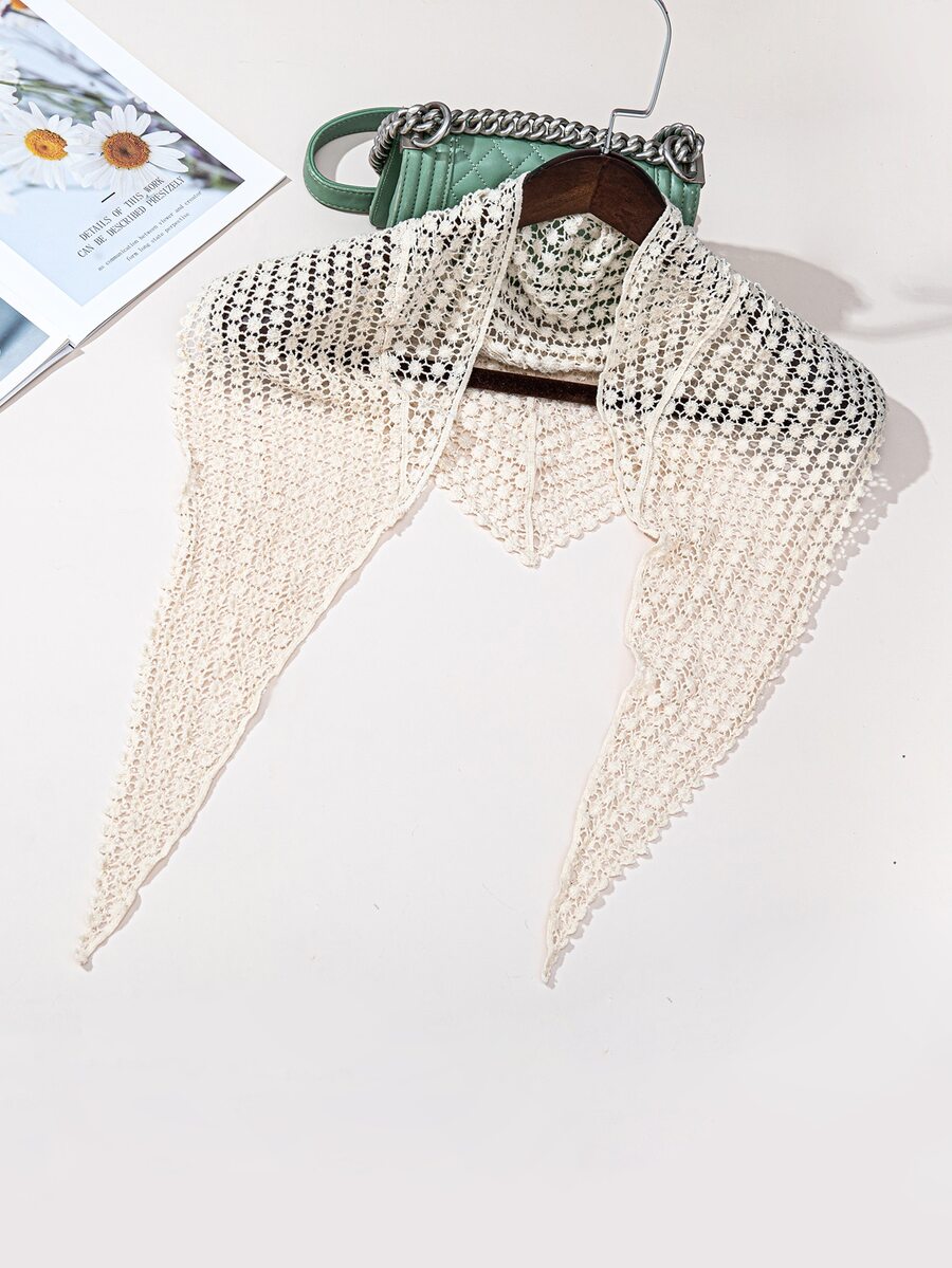 1pc Solid Scarf - Apricot - View 1