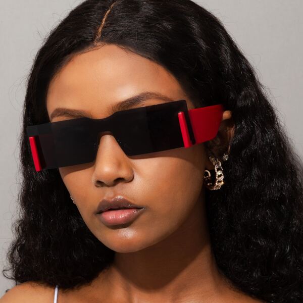 

One Piece Lens Rimless Sunglasses