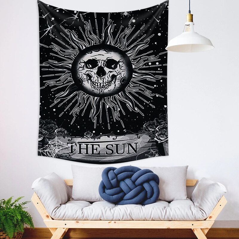 

Sun Print Tapestry, Black and white