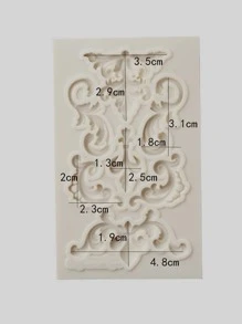 Vintage Floral Pattern Fondant Cake Chocolate Mold, Embossed Fondant Mold