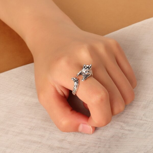 

1pc Cuff Ring, Silver