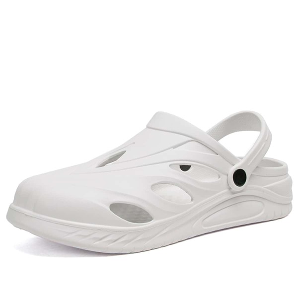 

Men Hollow Out Vented Clogs, White