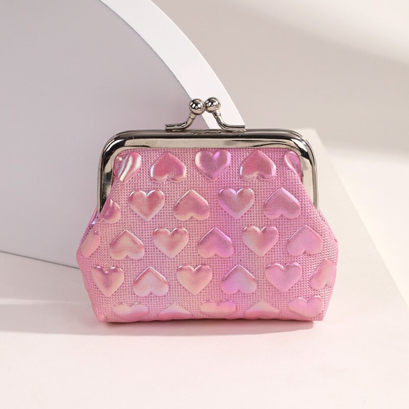 

Heart Pattern Coin Purse, Baby pink
