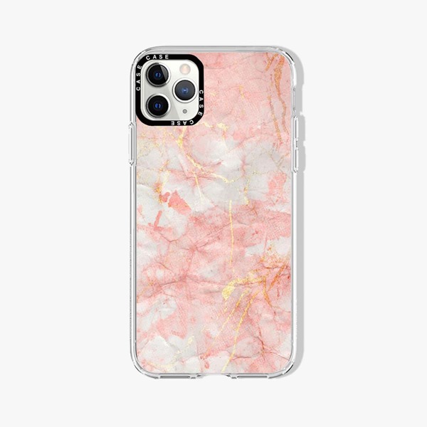 

Marble Print Phone Case, Pink