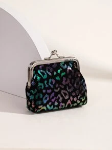 圓點完美女性時尚多功能跳口包輕便現金、身份證、信用卡、可攜式口袋小錢包、口袋錢包、短錢包、時尚現代旅行，在情人節、生日、週年紀念日上為女性、女士、女孩、女學生、老師、雙十一禮物袋的禮物 - 黑色 - 查看 4