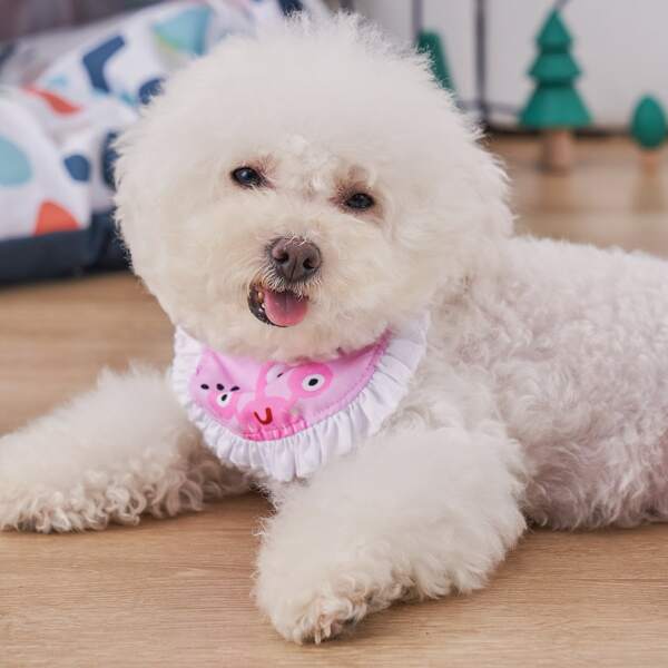 

Cartoon Graphic Pet Bandana, Pink
