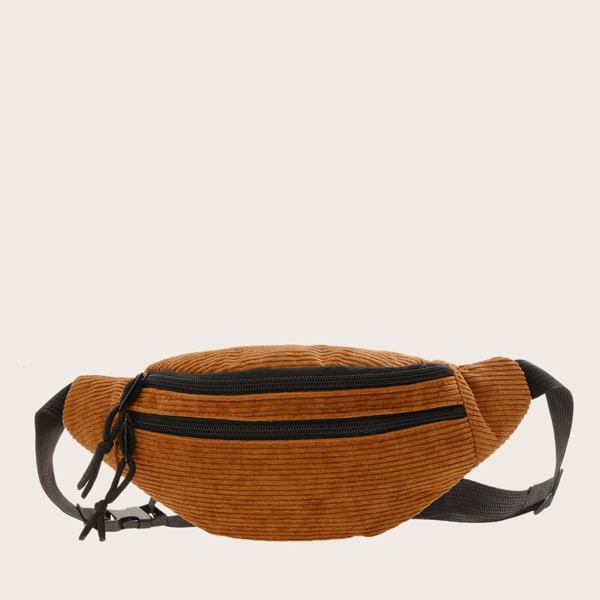 

Minimalist Knot Decor Fanny Pack, Brown