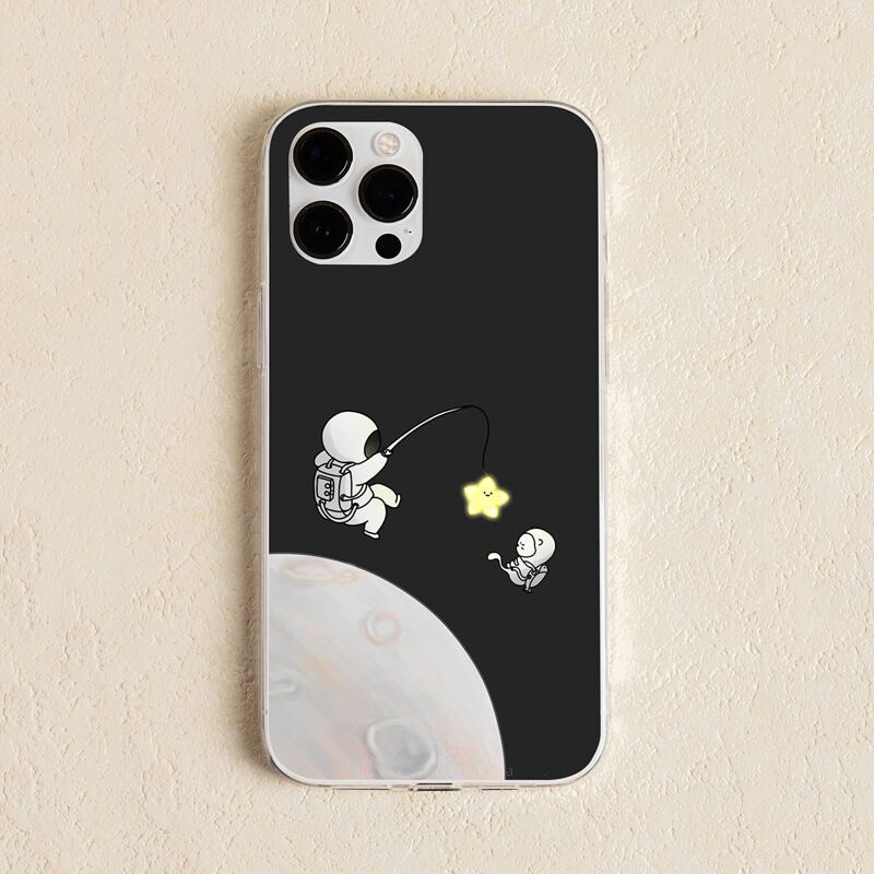 

Cartoon Astronaut Phone Case, Multicolor
