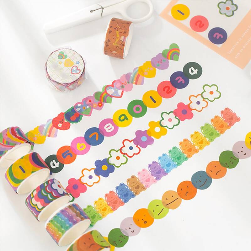

1roll Mixed Pattern Random Sticker, Multicolor