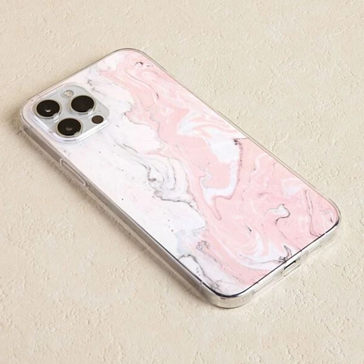 

Marble Pattern Phone Case, Beige