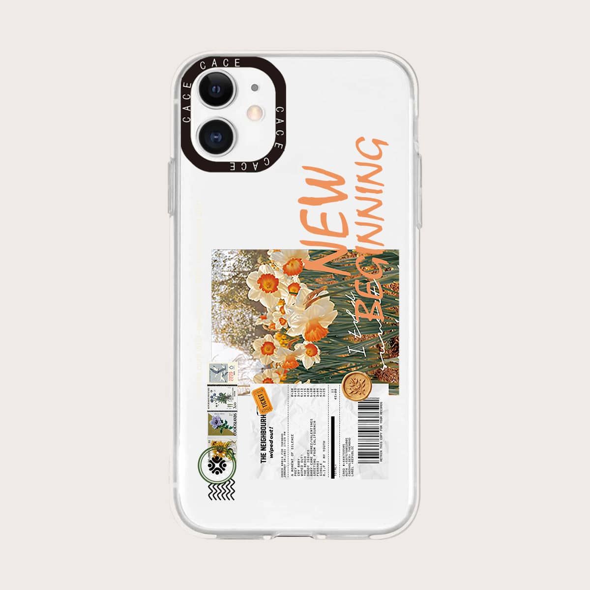 

Letter Graphic Phone Case, Multicolor