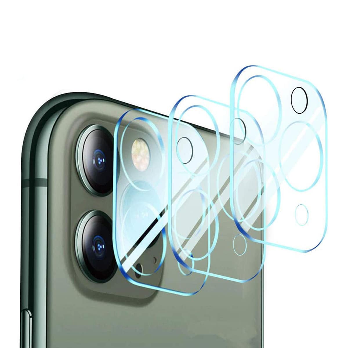 

3pcs Tempered Glass Camera Lens Protector, Clear