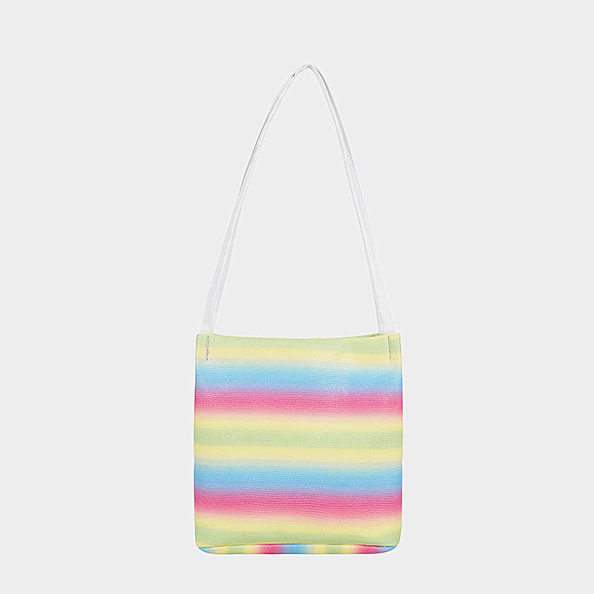 

Colorful Striped Tote Bag, Multicolor