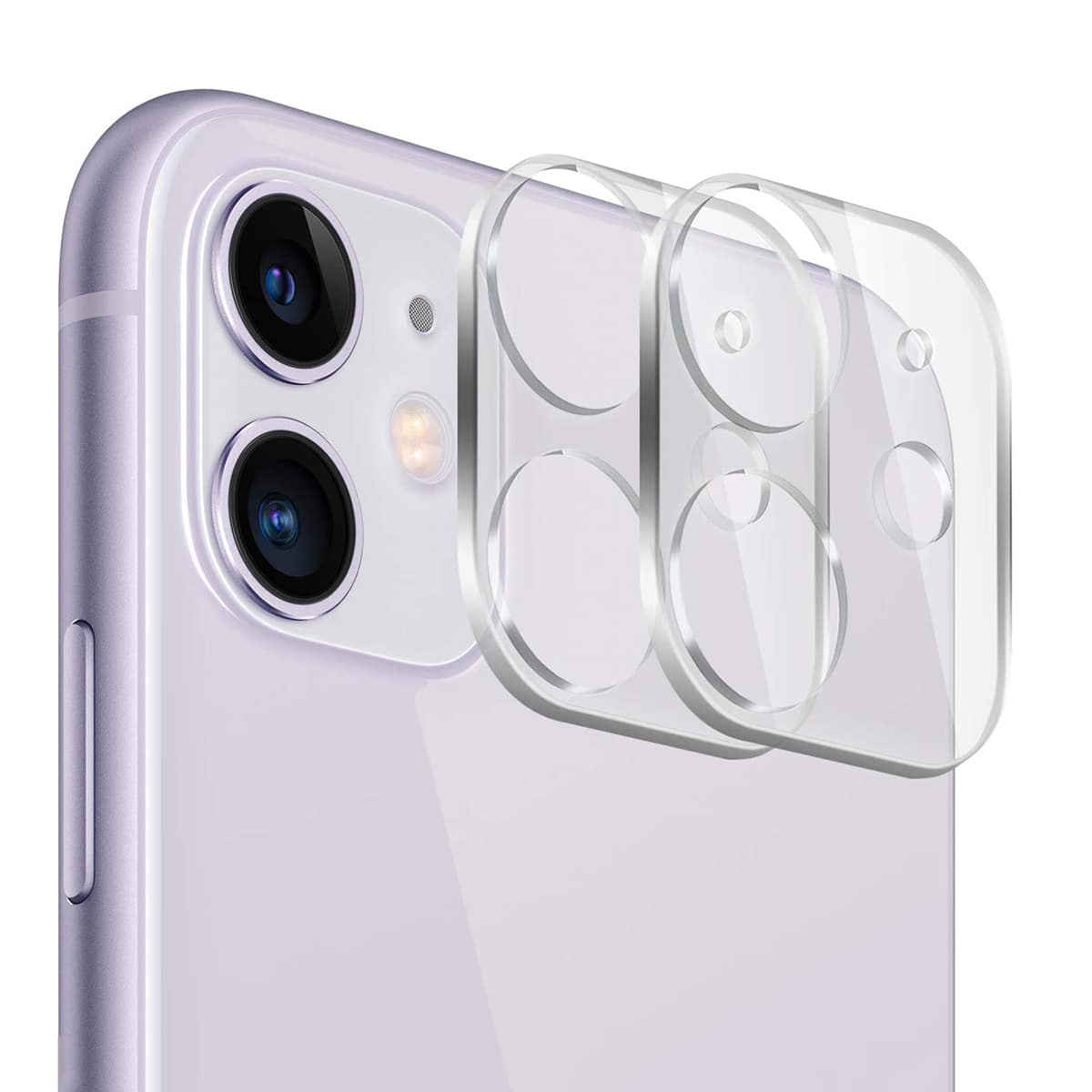 

2pcs Tempered Glass Camera Lens Protector, Clear