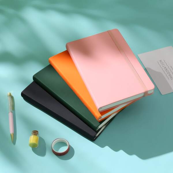 

1pc Plain Cover Random Notebook, Multicolor