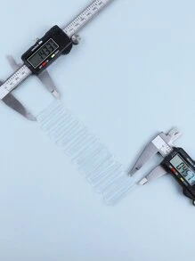 Actualice instantáneamente su aspecto con una bolsa de 500 piezas de clavo de manguera larga transparente que cubre completamente las uñas postizas y es adecuado para mujeres y niñas - transparente - Ver 4