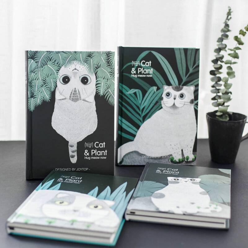 

1pc Cat Print Random Notebook, Multicolor