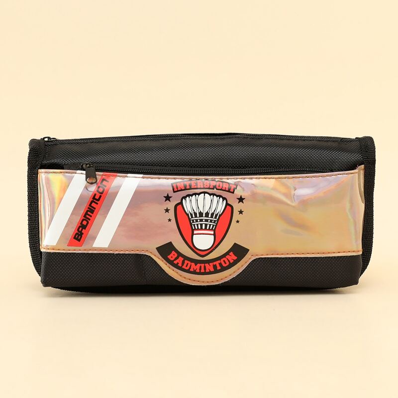 

Badminton Print Pencil Case, Black
