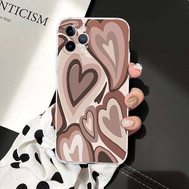 

Heart Pattern Phone Case, Multicolor