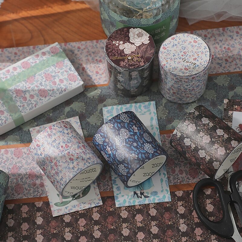 

1roll Flower Print Random Washi Tape, Multicolor