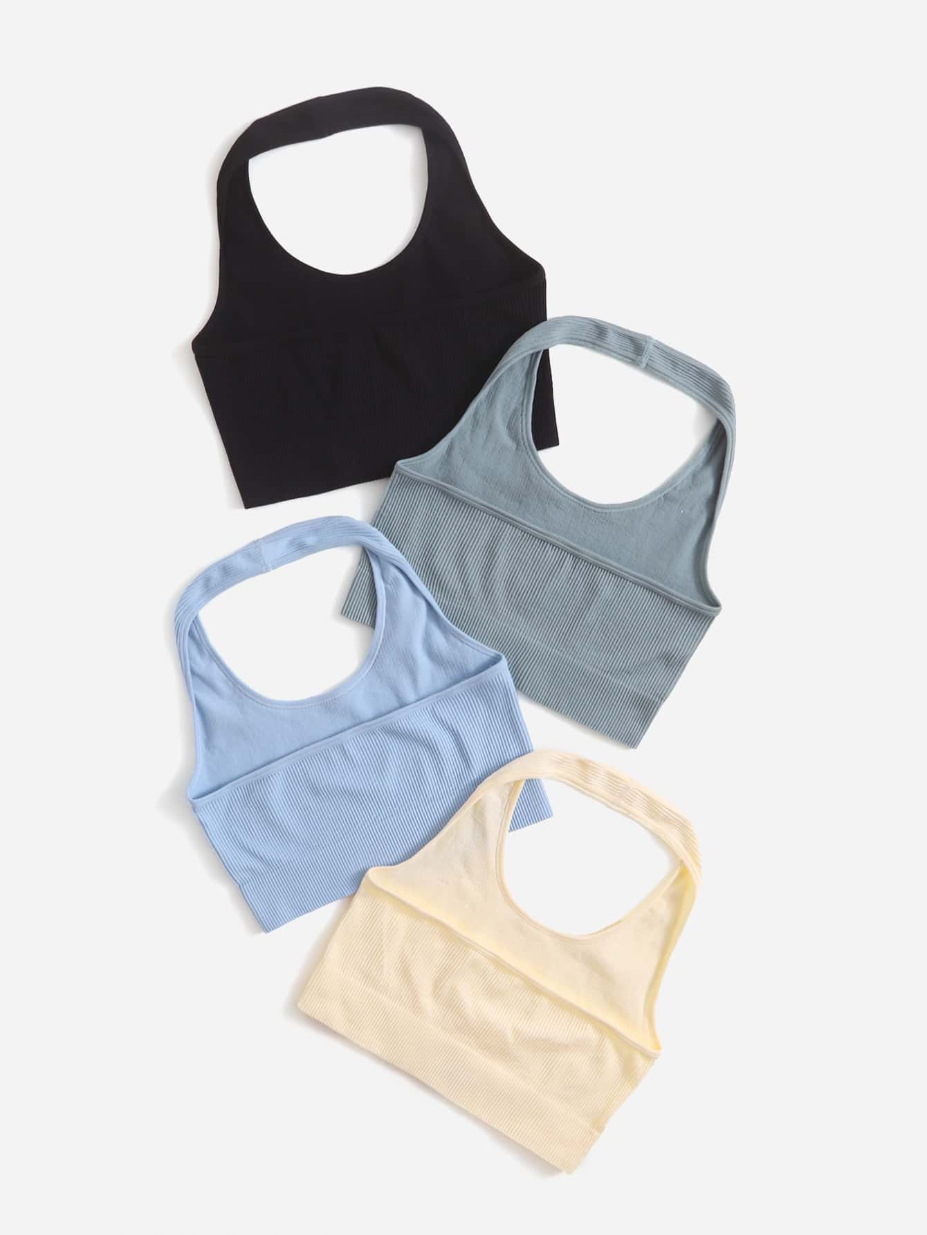 4pcs High Support Seamless Sports Bra