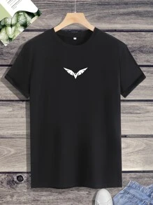 Manfinity Men Graphic Print Tee - Black - View 1