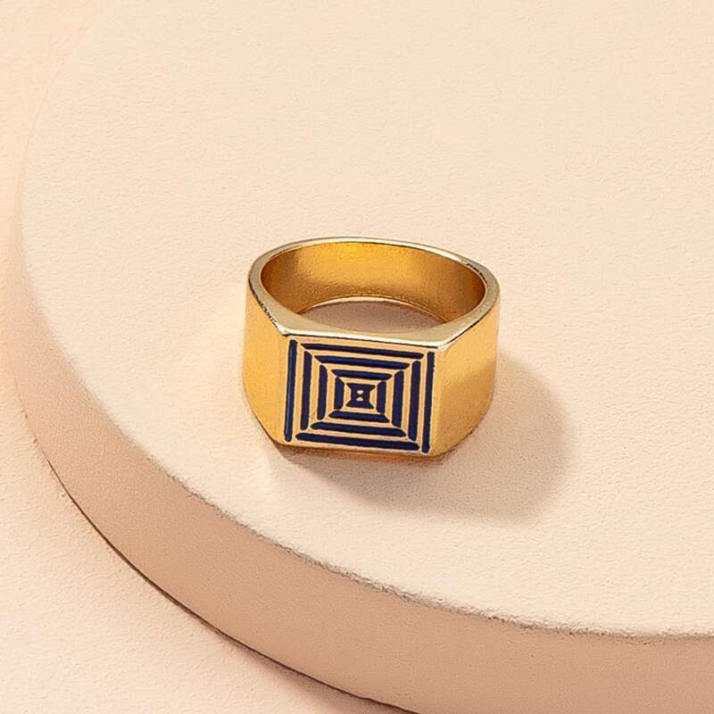 1pc Minimalist Ring, Gold