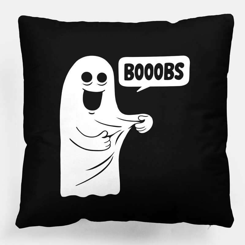 

Ghost Print Cushion Cover Without Filler, Black and white